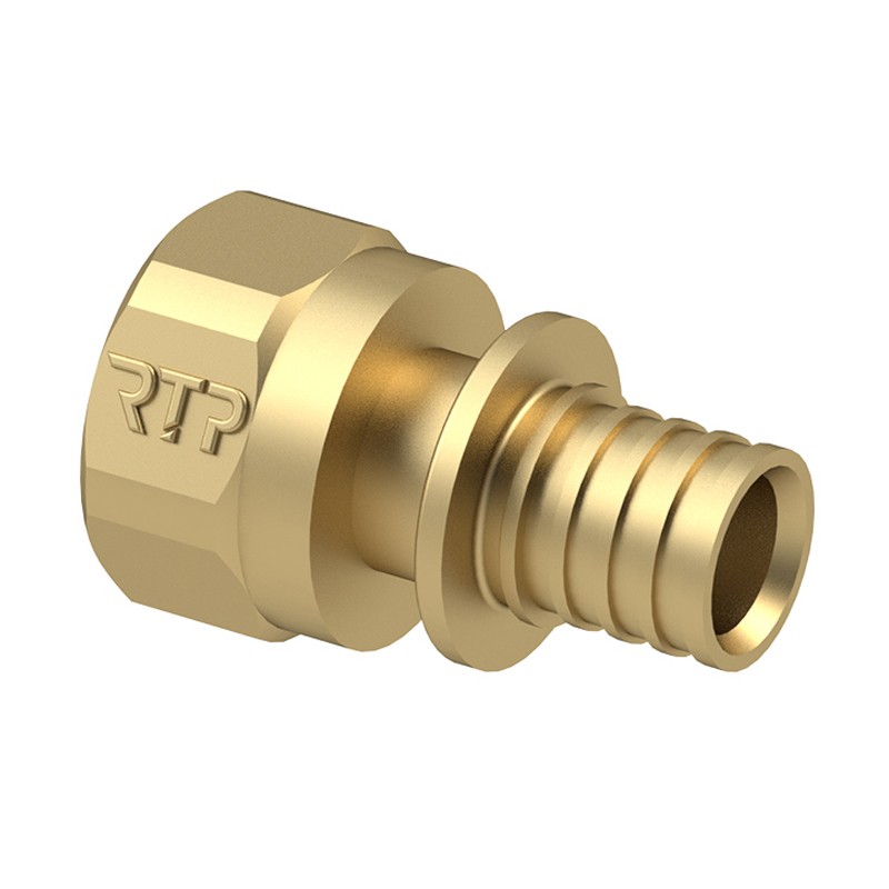 Муфта латунная для PEX труб  20-3/4''  PN 16  под надвижную гильзу с внутренней резьбой  РосТурПласт-1