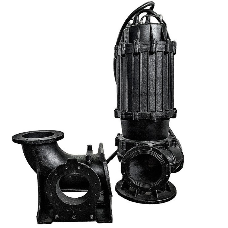 Насос канализационный CNP 100WQ50-7-2.2AC(I) 2,2кВт 3х380В чугунный с автоматической трубной муфтой DN 100 кабель 9м 40гр.-2
