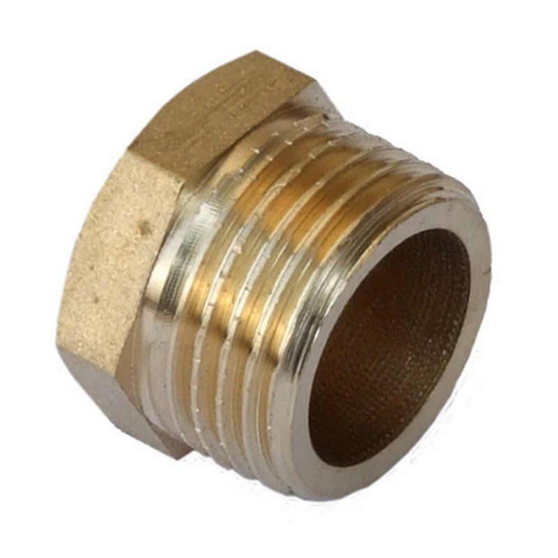 Заглушка латунная DN 25 PN 40 штуцерная-1