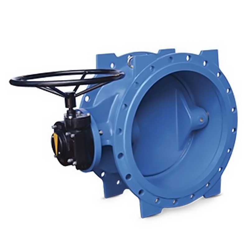 Затвор дисковый поворотный DN 1200 PN 16 фланцевый с 2-эксцентриситетами, диском из чугуна, уплотнение-EPDM под электропривод FAF 38001200EP-1