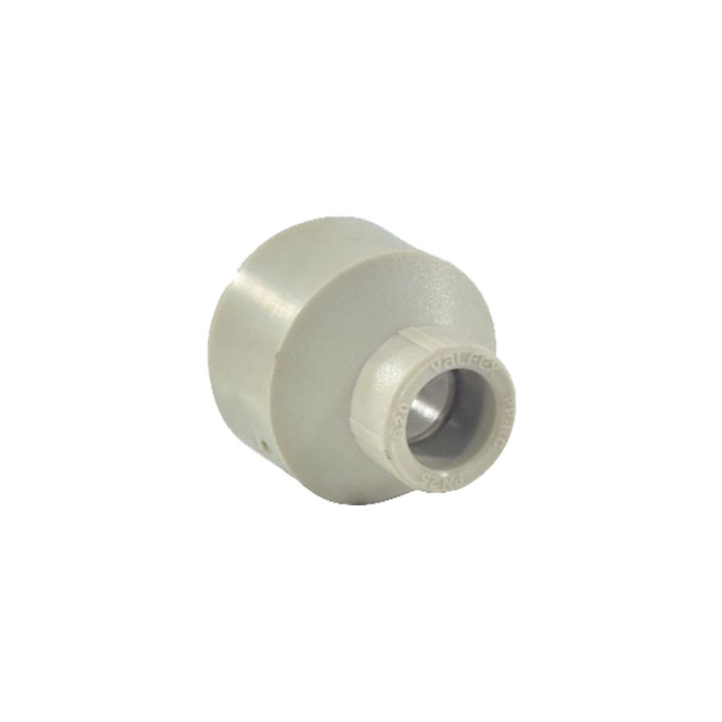 Муфта полипропиленовая переходная (внутр.-наружн.) VALFEX 50/25 PN 25 серая-1