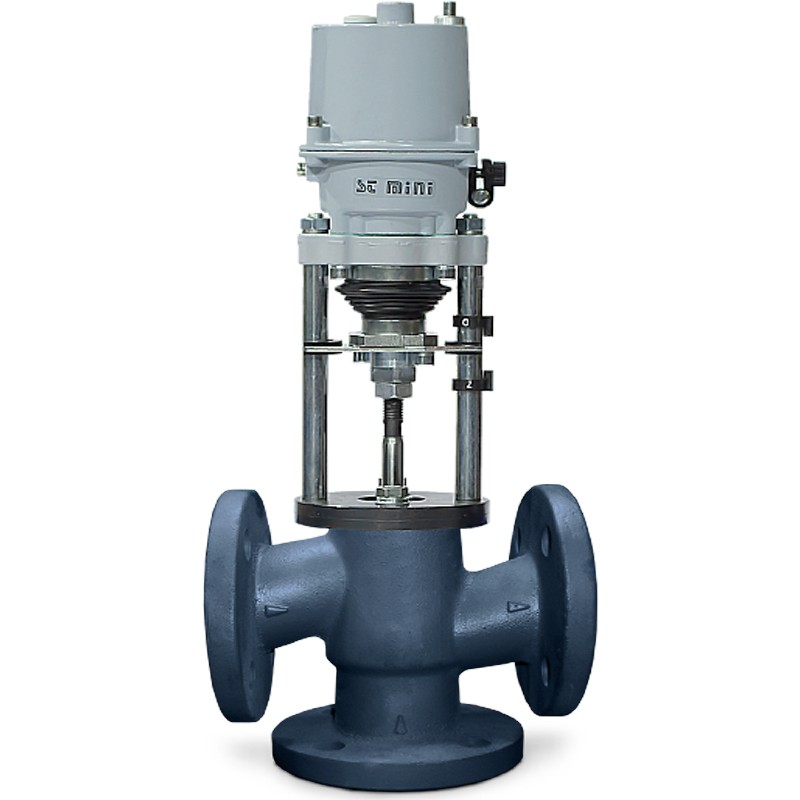 Клапан смесительный 27ч908нж DN 65 PN 16 с электроприводом 220В 63Kvs REGADA ST 0 490.0-0NJSC/00 (4-20мА) КПСР-1