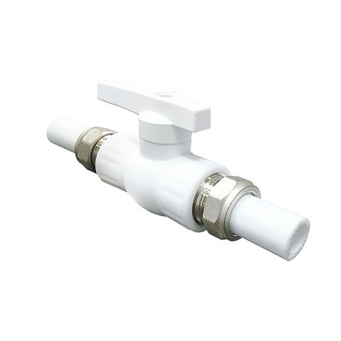 Краны шаровые ПП DN 20-32 PN 25 с двусторонним разъемным соединением белые Valfex купить в Воронеже | "Проконсим" Краны шаровые ПП DN 20-32 PN 25 с двусторонним разъемным соединением белые Valfex купить в Воронеже | "Проконсим"