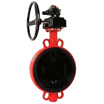 Затворы чугунные дисковые DN 50-300 PN 16 межфланцевые с концевиками и чугунным диском с редуктором РАШВОРК купить в Воронеже | "Проконсим"