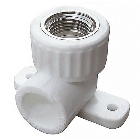 Угольник установочный ПП 20-1/2'' PN 25 с внутренней резьбой белый VALFEX  купить в Воронеже | "Проконсим"