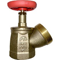 Клапан латунный пожарный КПЛУ DN 50 PN 16 угловой 125гр. м-шт Пензапромарматура купить в Воронеже | "Проконсим"