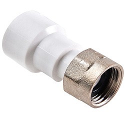  Муфта ПП с накидной гайкой 16-1/2'' PN 25 белая РВК 20610 (930659151) со склада Проконсим в Воронеже