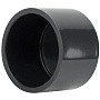 Заглушка НПВХ DN 50 PN 16 клеевая черная Aquaviva CAP050