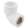 Угольник комбинированный ПП 20-1/2'' PN 25 с внутренней резьбой белый РТП 10790 купить в Воронеже | "Проконсим"