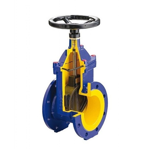 Задвижка чугунная DN 80 PN 16 с обрезиненным клином EPDM 70гр. Zetkama zGAT.111D080C57 купить в Воронеже | "Проконсим" (920300107)