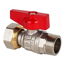 Краны латунные шаровые DN 15-20 PN 40 никелированные бабочка штуцер-накидная гайка MVI BV.531 купить в Воронеже | "Проконсим"