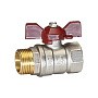 Кран латунный шаровой Temper 88.В-Н.114.Б DN 32 PN 25 бабочка муфта-штуцер купить в Воронеже | "Проконсим"
