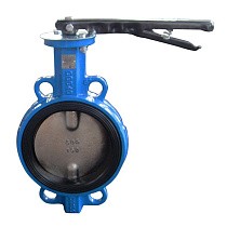 Затвор дисковый поворотный DN 150 PN 16 межфланцевый с диском из чугуна уплотнение-NBR ручной Seagull купить в Воронеже | "Проконсим"