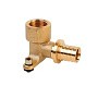 Угольник латунный для PEX труб 20-1/2'' под надвижную гильзу с внутренней резьбой MVI SF.433.0504 купить в Воронеже | "Проконсим"