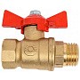 Краны латунные шаровые 11Б27фт1М DN 15-32 PN 40 бабочка муфта-штуцер Valfex.218 DeltaPro купить в Воронеже | "Проконсим"