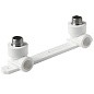 Угольник установочный двойной ПП 25-1/2'' PN 25 с наружной резьбой белый Pro Aqua PA280112P купить в Воронеже | "Проконсим"