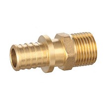Муфты латунные для PEX труб DN 16-32 PN 16 под надвижную гильзу с наружной резьбой PLP купить в Воронеже | "Проконсим"