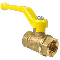Краны латунные шаровые газовые 11Б27фтМ DN 15-50 PN 25-40 рычаг муфта-муфта Valfex.271.LR3 купить в Воронеже | "Проконсим"