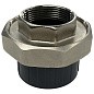 Муфта разборная НПВХ DN 32-1" PN 16 клеевая с внутренней латунной резьбой черная Aquaviva AQVBBD32F купить в Воронеже | "Проконсим"