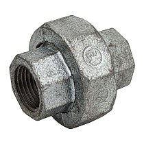 Американка чугунная DN 15-50 PN 16 оцинкованная муфта-муфта с плоской прокладкой Fittex Plus купить в Воронеже | "Проконсим"