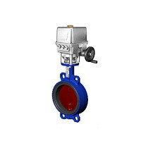 Затвор дисковый поворотный DN 300 PN 16 межфланцевый с диском из чугуна с электроприводом Tecfly VPI 4448 купить в Воронеже | "Проконсим"