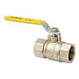 Кран латунный шаровой газовый MVI BV.811 DN 15 PN 25 никелированный полнопроходной муфта-муфта рычаг купить в Воронеже | "Проконсим"