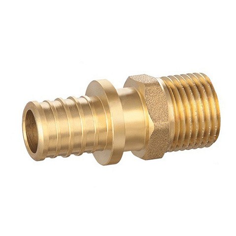 Муфта латунная для PEX DN 25 с наружной резьбой 3/4'' под надвижную гильзу PLP купить в Воронеже | "Проконсим"