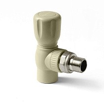 Краны шаровые ПП DN 20-25 PN 25 для радиатора угловые серые купить в Воронеже | "Проконсим"