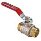 Кран латунный шаровой MVI AquaHit BV.316.04 DN 20 PN 25 рычаг штуцер-штуцер полнопроходной никелированный купить в Воронеже | "Проконсим"