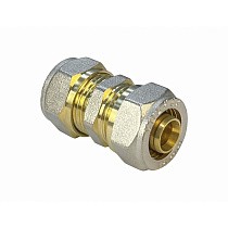 Муфты латунные для PEX труб DN 20-32 PN 10 переходные обжимные никелированные Valfex VF.303.N купить в Воронеже | "Проконсим"