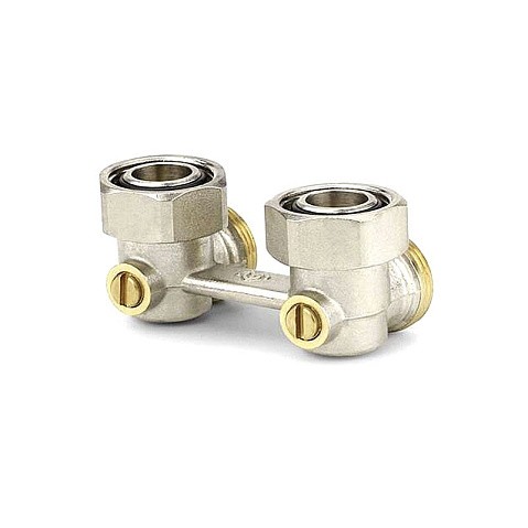 Узелы нижнего подключения VARMEGA VM140 DN20 угловой двухтрубный 3/4''x3/4'' евроконус муфта-штуцер купить в Воронеже | "Проконсим"