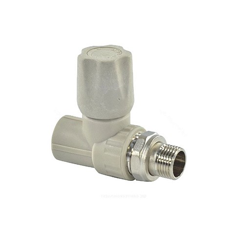 Вентиль для радиатора прямой VALFEX 25 PN 25 G-3/4'' серый купить в Воронеже | "Проконсим"