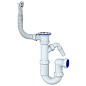 Сифон для мойки Unicorn Y441V, 1 1/2'' х40 без отвода, круглый перелив  с отводом для стиральной машины купить в Воронеже | "Проконсим"