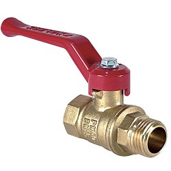 Латунный шаровой кран Ду20 Ру40 Valfex VF.215.LR1.034.DP 11Б27фт1М ВР-НР, проход , рычаг. (111201014) со склада Проконсим в Воронеже