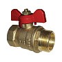 Краны латунные шаровые 11Б27п1 DN 15-32 PN 16 однотипные бабочка муфта-штуцер купить в Воронеже | "Проконсим"
