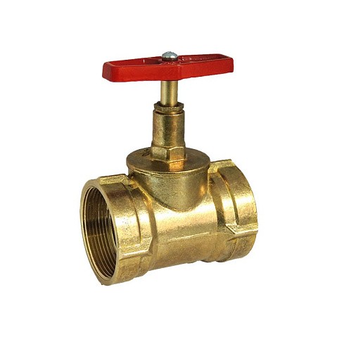 Клапан латунный пожарный прямой DN50 PN16 под газовый ключ муфта-муфта Цветлит купить в Воронеже | "Проконсим"