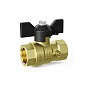 Кран латунный шаровой DN 15 PN 16 под манометр G1/2''хG1/2'' муфта-муфта бабочка LD Pride 44.340.15 купить в Воронеже | "Проконсим"