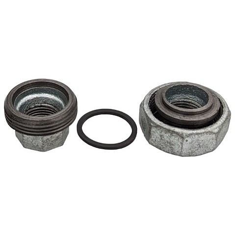 Американка чугунная DN 15-50 PN 16 оцинкованная муфта-муфта с плоской прокладкой Fittex Plus купить в Воронеже | "Проконсим"