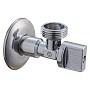 Кран латунный шаровой угловой MVI BV.464 DN 15-20 PN 10 штуцер бабочка купить в Воронеже | "Проконсим"