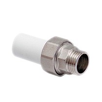 Муфты ПП трубные разъёмные DN 20-40 PN 25 с наружной резьбой американка белые Valfex купить в Воронеже | "Проконсим"