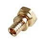 Муфта латунная для PEX труб 16-1/2'' под надвижную гильзу c накидной гайкой MVI SF.624.0404 купить в Воронеже | "Проконсим"