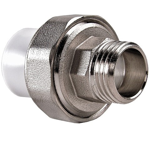 Муфта ПП разьемная 40-1 1/4'' PN 25 раструбная белая РВК купить в Воронеже | "Проконсим"