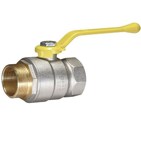 Краны латунные шаровые газовые DN 15-50 PN40 никелированные рычаг муфта-штуцер Temper серия 83 ГОСТ Р 59553 купить в Воронеже | "Проконсим"