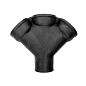 Крестовина ЧК (чугунная канализация) косая 45гр. Дн 100-100-100 купить в Воронеже | "Проконсим"