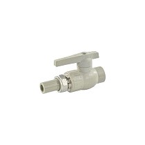 Краны шаровые ПП DN 20-32 PN 25 с односторонним разъемным соединением серые Valfex купить в Воронеже | "Проконсим"