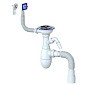 Сифон для мойки Unicorn В427, 40х50 гибкий отвод, 3 1/2'' х40 с отводом для стиральной машины, круглый и прямоугольный перелив купить в Воронеже | "Проконсим"