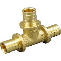 Тройники латунные для PEX-PEX труб DN 16-32 PN 10 переходные под надвижную гильзу ONE PLUS купить в Воронеже | "Проконсим"