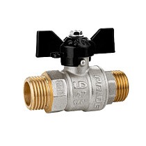 Краны латунные шаровые DN 15-25 PN 40 никелированные бабочка штуцер-штуцер LD Pride 47.304 купить в Воронеже | "Проконсим"