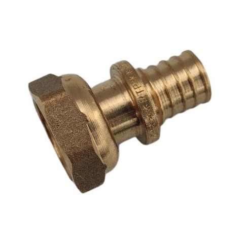 Муфта латунная для PEX труб  20-3/4''  PN 16  под надвижную гильзу с накидной гайкой  РосТурПласт купить в Воронеже | "Проконсим"