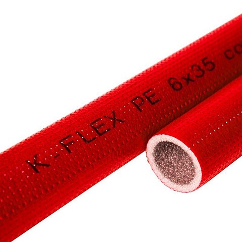 Трубка теплоизоляционная K-FLEX COMPACT RED, DN 15 толщина 4мм от -40 до +95°C длина 10м купить в Воронеже | "Проконсим"